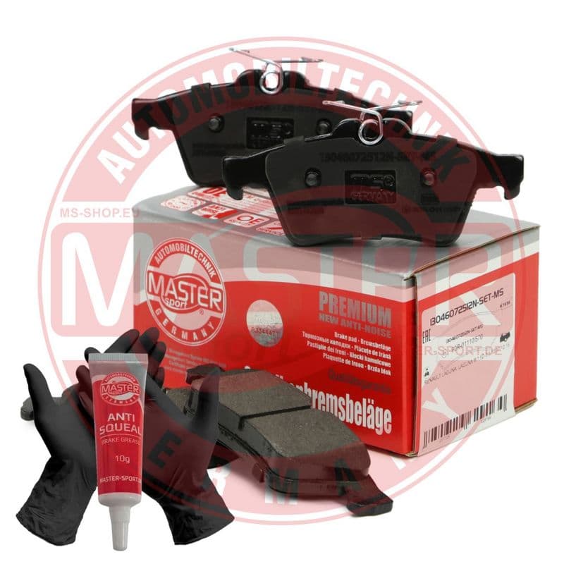 set placute frana,frana disc MASTER SPORT 13046072512N-SET-MS