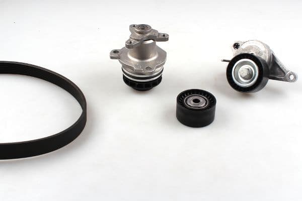 Pompa apa + Set curea transmisie cu caneluri HEPU PK09640