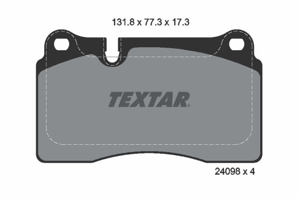 set placute frana,frana disc TEXTAR 2409801