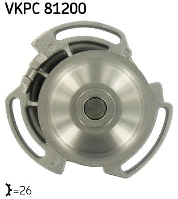 Pompă de apă, răcire motor SKF VKPC 81200