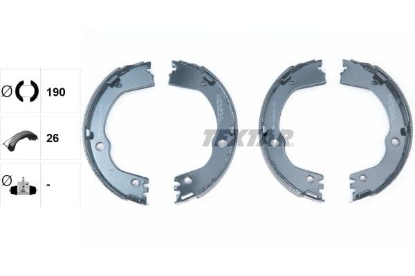 Set saboti frana, frana de mana TEXTAR 91082500