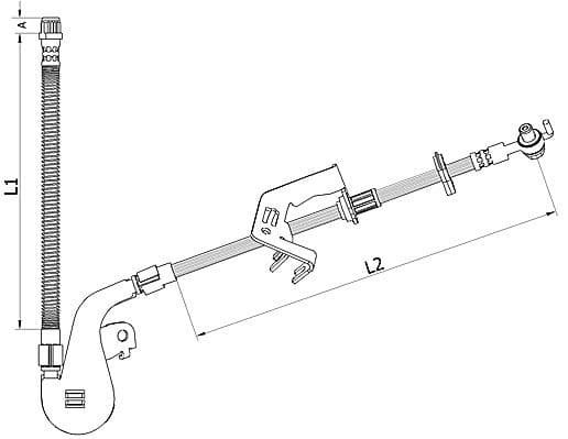Furtun frana METZGER AUTOTEILE 4110927