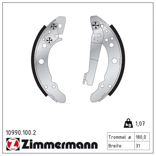 Set saboti frana ZIMMERMANN 10990.100.2