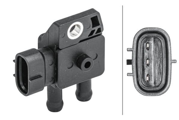 Senzor, presiune gaze evacuare HELLA 6PP 009 409-291