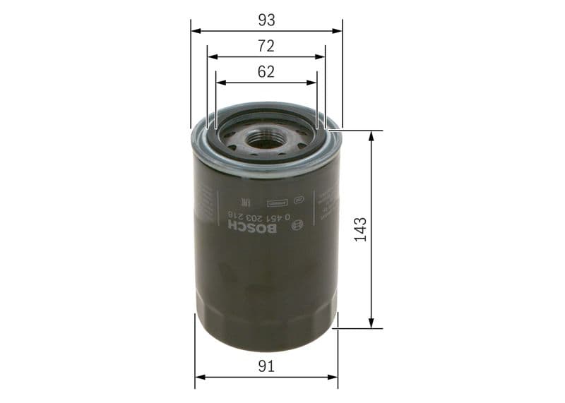Filtru ulei BOSCH 0 451 203 218