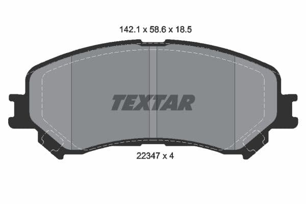 set placute frana,frana disc TEXTAR Q+ 2234701