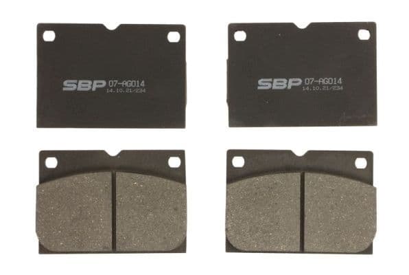 set placute frana,frana disc SBP 07-AG014