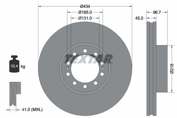 Disc frana TEXTAR 93105000