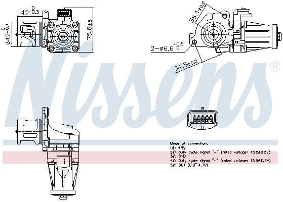 Supapa EGR NISSENS 98376