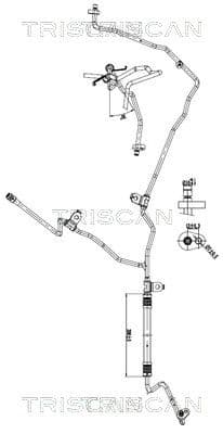 conducta presiune variabila,aer conditionat TRISCAN 9010 25059