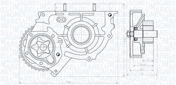 Pompa ulei MAGNETI MARELLI 351516000004