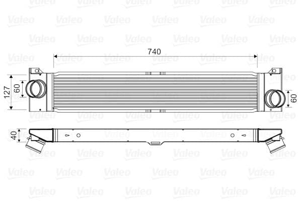 Intercooler, compresor VALEO 818586
