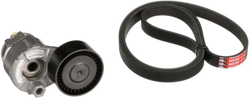 Set curea transmisie cu caneluri GATES Micro-V® K015PK1200