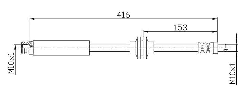 Furtun frana METZGER AUTOTEILE 4110475