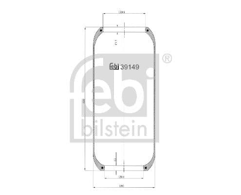 Burduf, suspensie pneumatica FEBI BILSTEIN 39149