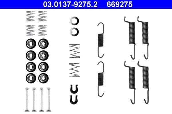 set accesorii, saboti frana parcare ATE 03.0137-9275.2