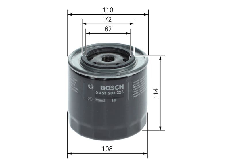 Filtru ulei BOSCH 0 451 203 223