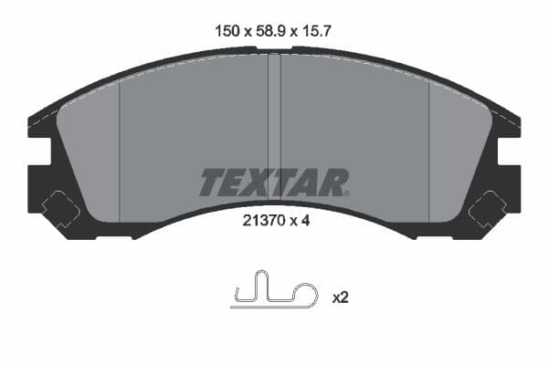 set placute frana,frana disc TEXTAR 2137001