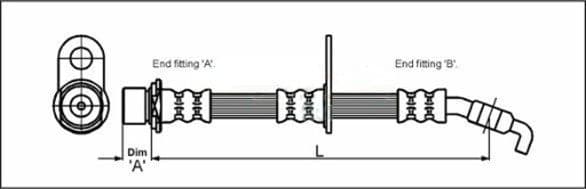 Furtun frana METZGER AUTOTEILE 4111427