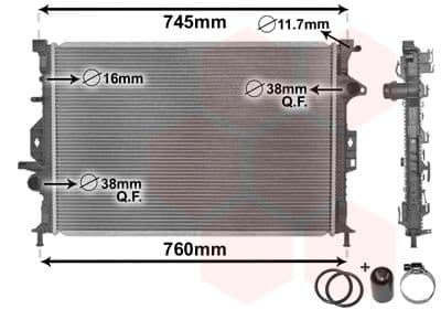 Radiator, racire motor VAN WEZEL *** IR PLUS *** 18002425