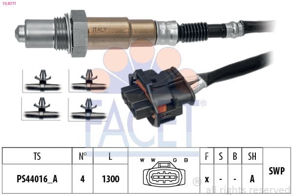Sonda Lambda FACET Made in Italy - OE Equivalent 10.8371