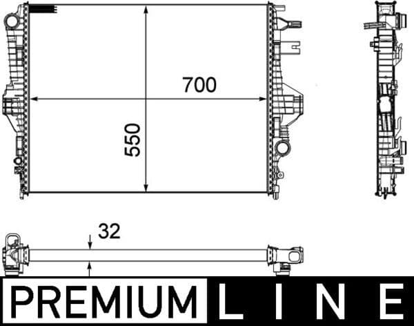 Radiator, racire motor MAHLE BEHR *** PREMIUM LINE *** CR 1184 000P