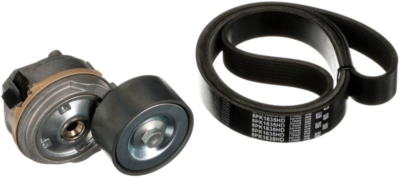 Set curea transmisie cu caneluri GATES FleetRunner™ Micro-V® K018PK1635HD