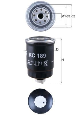 filtru combustibil MAHLE KC 189