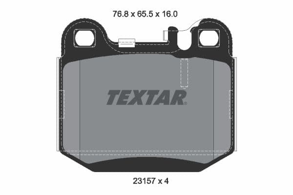 set placute frana,frana disc TEXTAR Q+ 2315702