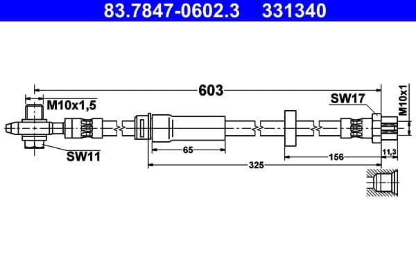 Furtun frana ATE 83.7847-0602.3