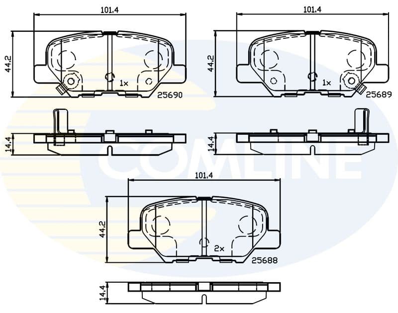 set placute frana,frana disc COMLINE CBP32238