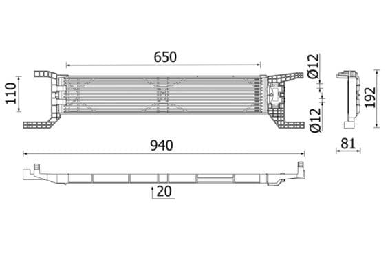 Radiator racire ulei, cutie de viteze automata MAHLE BEHR *** PREMIUM LINE *** CLC 324 000P