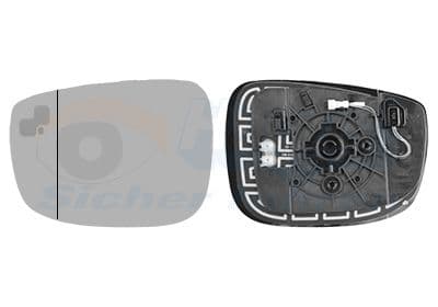 Sticla oglinda, oglinda retrovizoare exterioara VAN WEZEL * HAGUS * 2773835