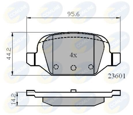 set placute frana,frana disc COMLINE CBP01026