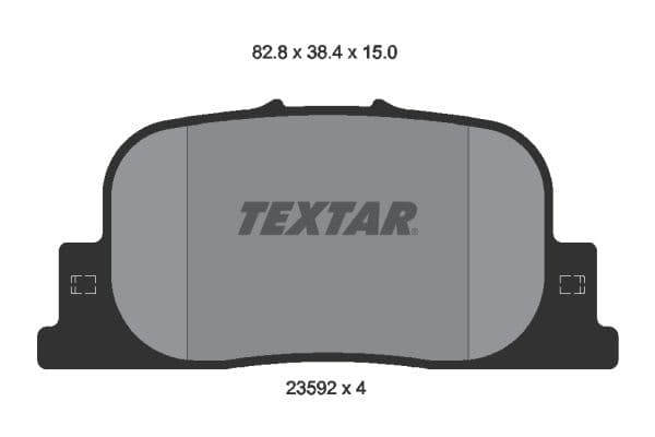 set placute frana,frana disc TEXTAR 2359201