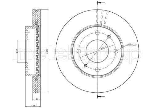 Disc frana METELLI 23-0591