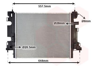 Radiator, racire motor VAN WEZEL 43012703