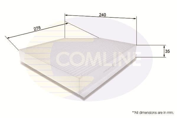 Filtru, aer habitaclu COMLINE EKF106
