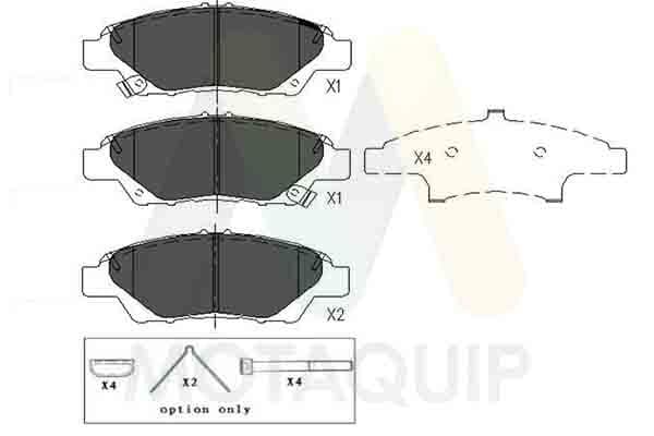 set placute frana,frana disc MOTAQUIP LVXL1670