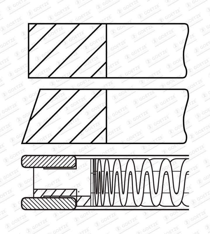 Set segmenti piston GOETZE ENGINE 08-102700-00