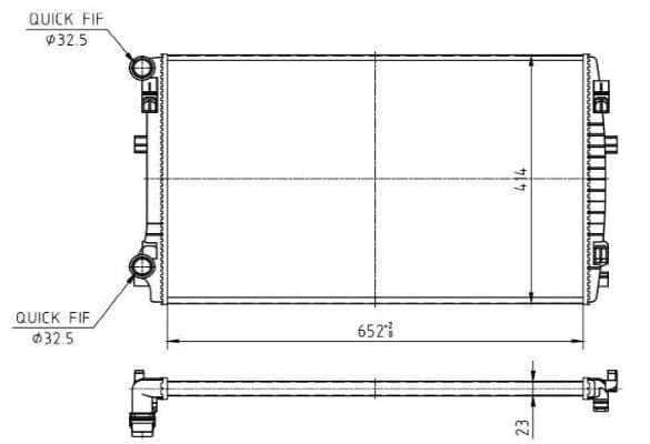 Radiator, racire motor MTR 13054714