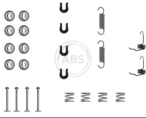 Set accesorii, sabot de frana ABS 0655Q