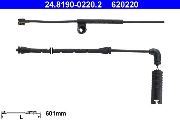 senzor de avertizare,uzura placute de frana ATE 24.8190-0220.2