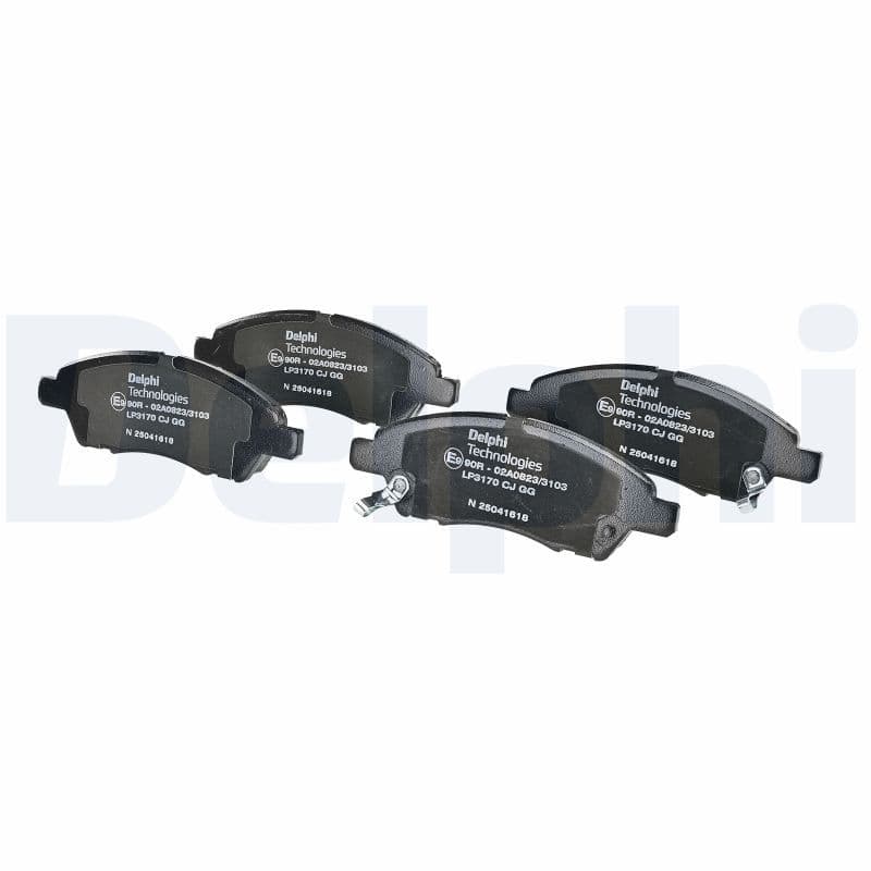 set placute frana,frana disc DELPHI LP3170