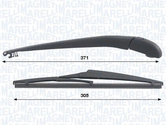 Set stergatoare, curatare parbriz MAGNETI MARELLI 000723180432