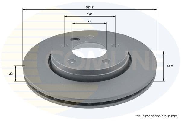 Disc frana COMLINE ADC1453V