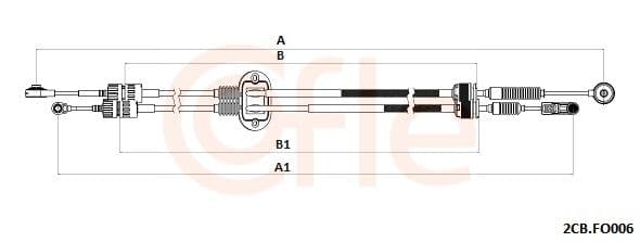cablu,transmisie manuala COFLE 92.2CB.FO006