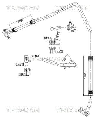 conducta presiune variabila,aer conditionat TRISCAN 9010 15008