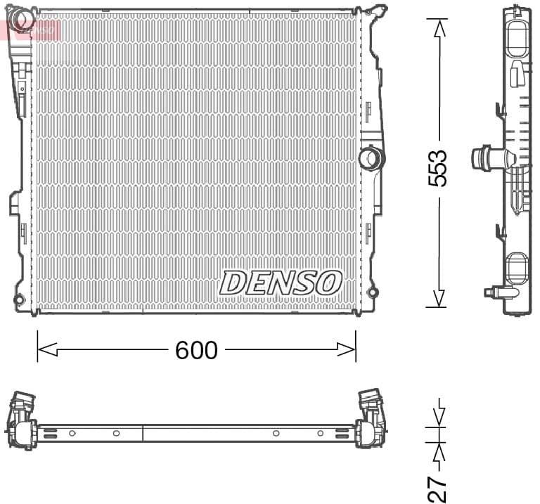 Radiator, racire motor DENSO DRM05008