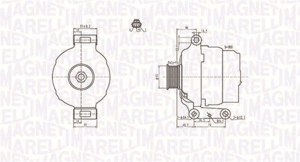Generator / Alternator MAGNETI MARELLI 063731636010